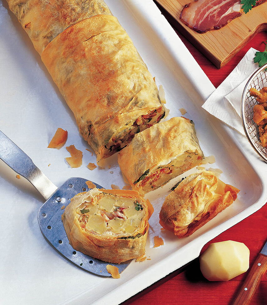 Grammel-Erdäpfel Strudel Tante Fanny