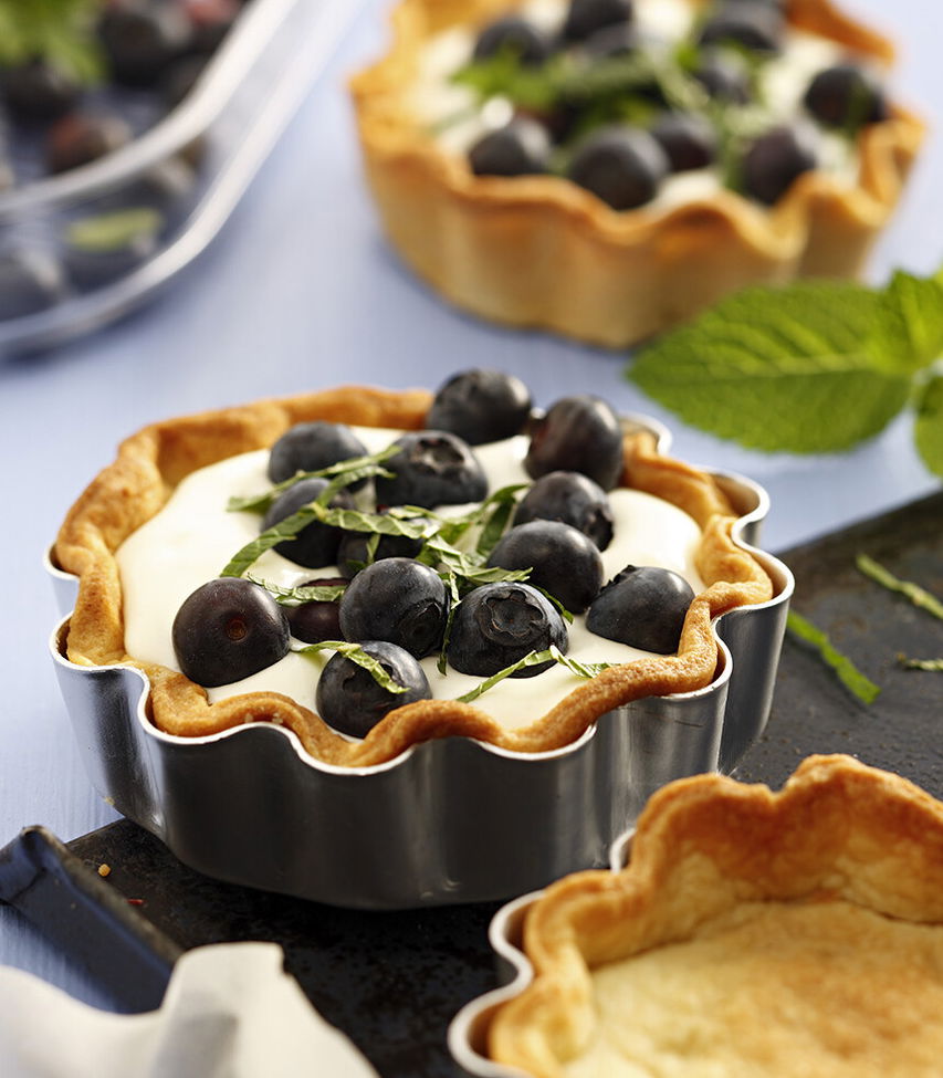 Joghurttartelettes mi Heidelbeeren Tante Fanny