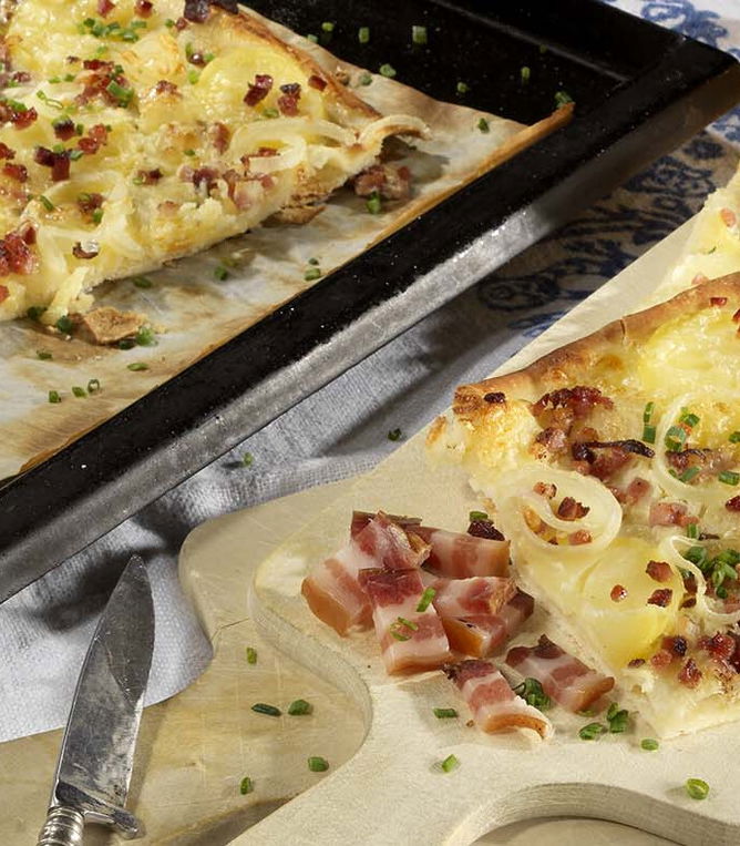 Kartoffel-Speck-Flammkuchen