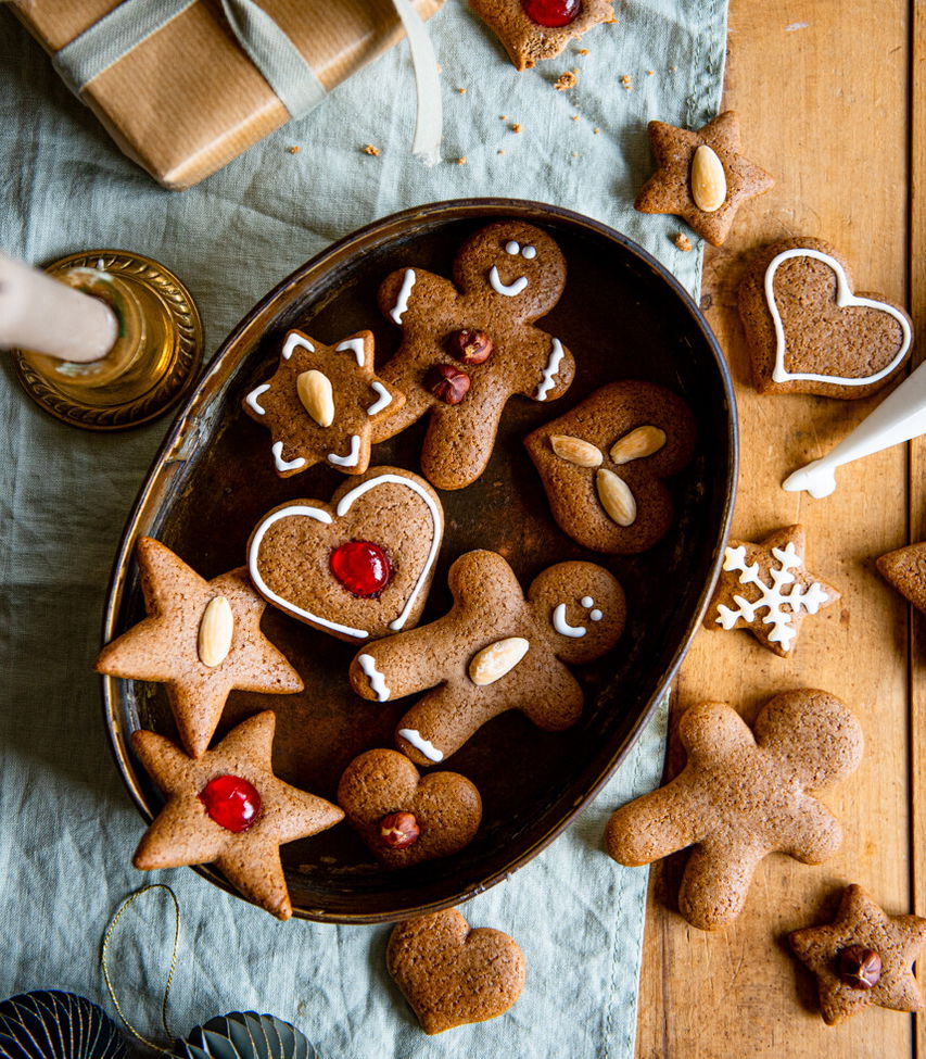Lebkuchenherzen und -sterne