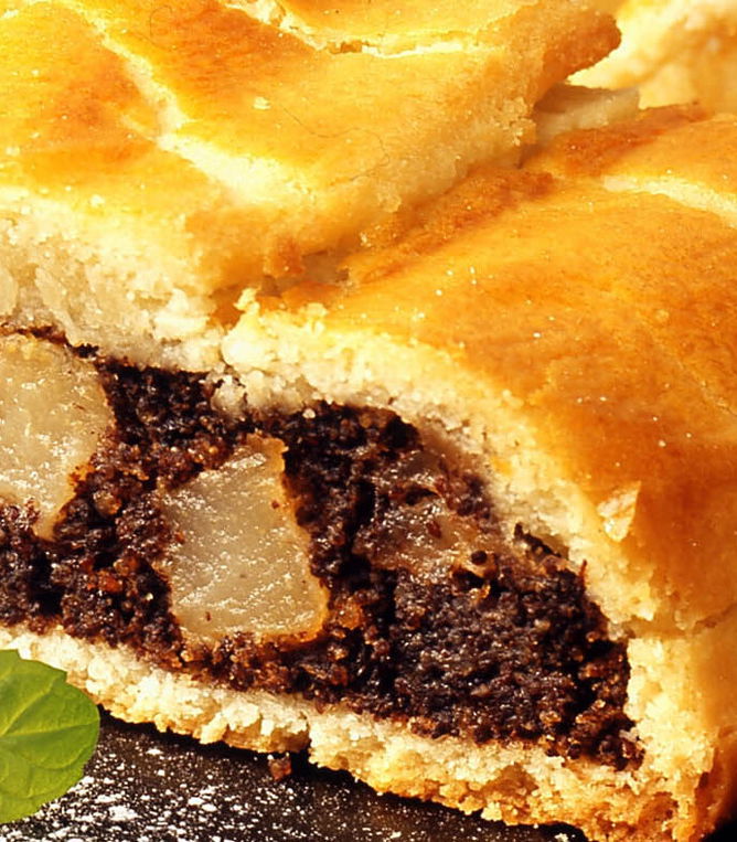 Mohn-Birnen Strudel mit Mürbteig Tante Fanny