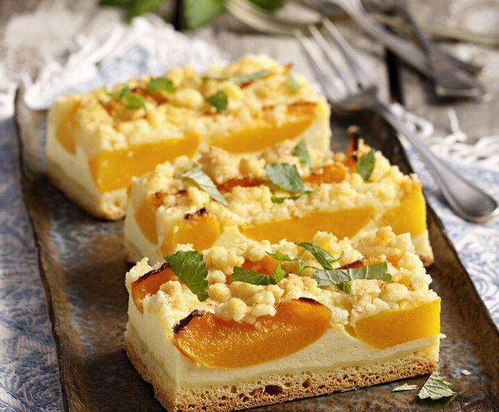 Pfirsich-Streuselkuchen Tante Fanny