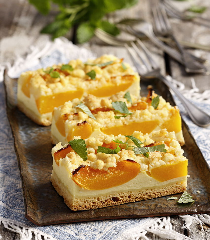 Pfirsich-Streuselkuchen Tante Fanny