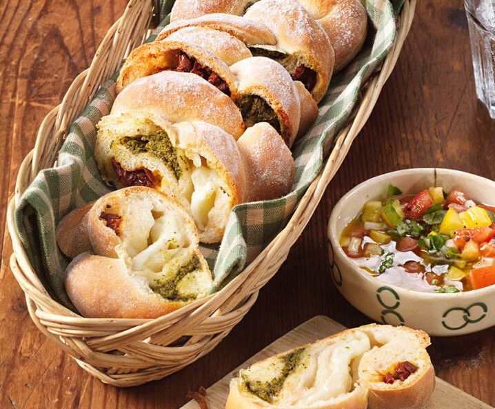 Pizzateigstriezel Tricolore Tante Fanny