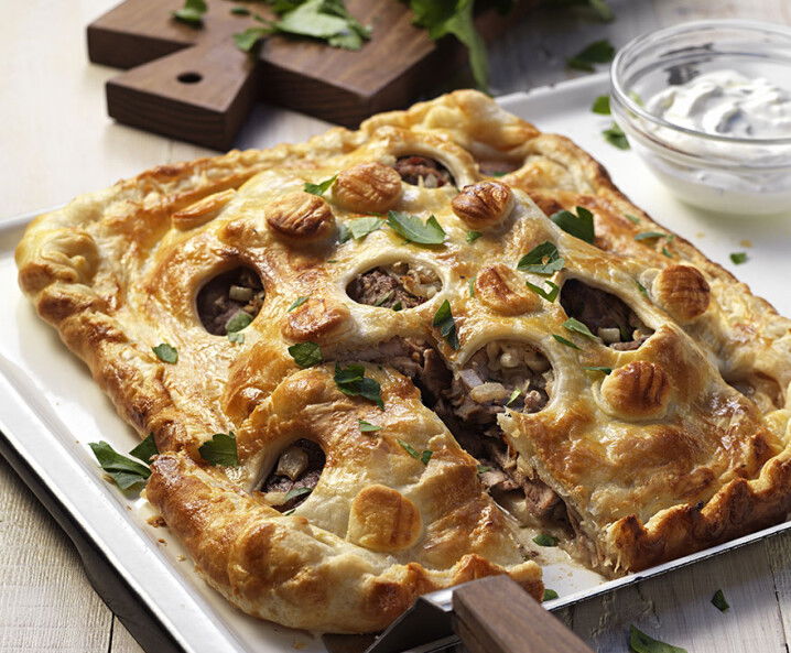 Reutlinger Pastete mit Blätterteig und Kalbsfleisch Tante Fanny