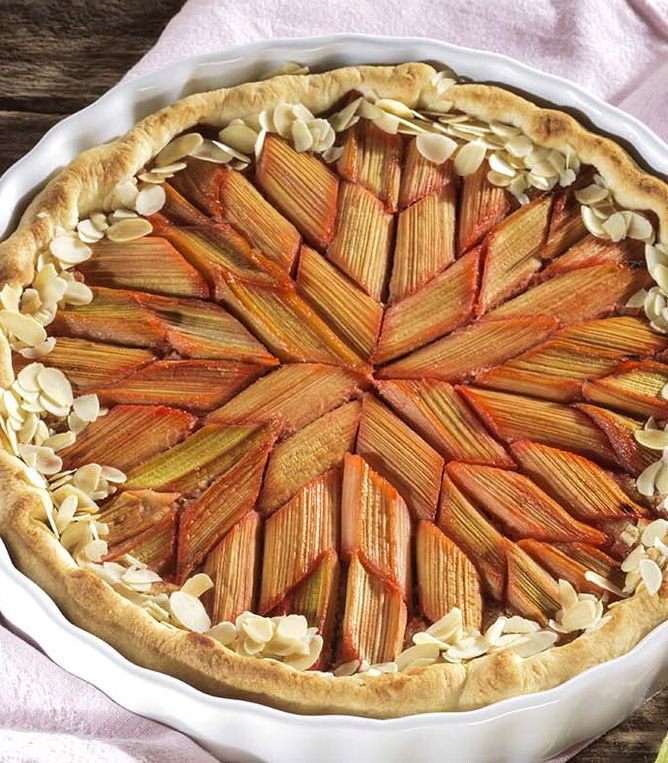 Rezept Mandel-Rhabarber-Tarte Tante Fanny