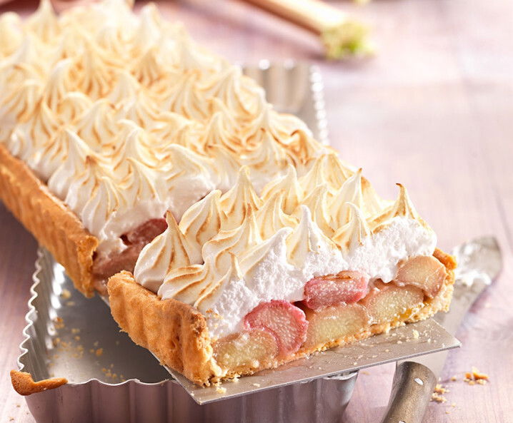 Rezept Rhabarberkuchen mit Baiserhaube Tante Fanny