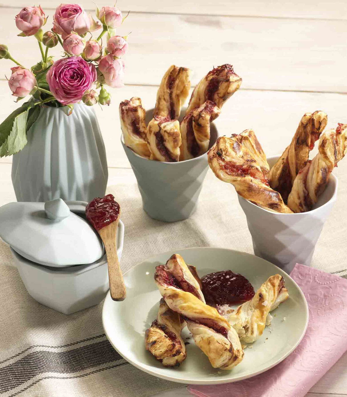 Marmeladestangerl mit Blätterteig