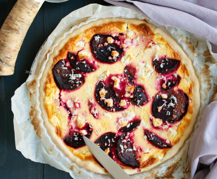 Rote Rüben Quiche mit Kren