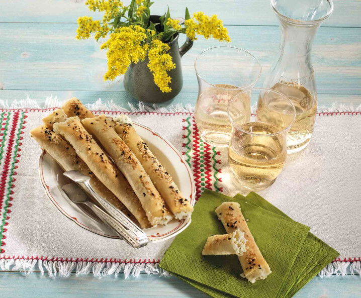 Schafkäseröllchen aus Filoteig - Tante Fanny