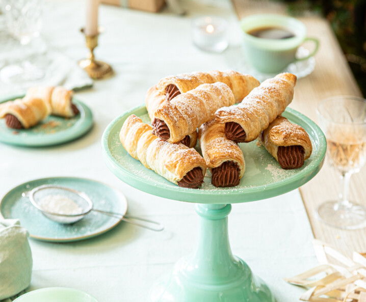 Schaumrollen mit Lebkuchenfüllung