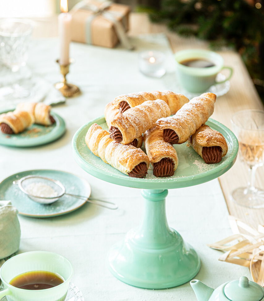 Schaumrollen mit Lebkuchenfüllung
