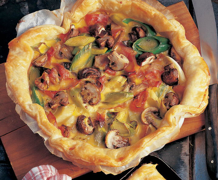 Schinken-Lauch-Pilz-Quiche Tante Fanny