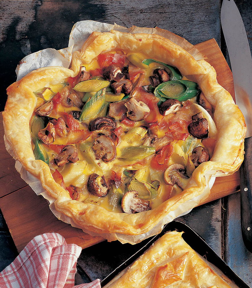 Schinken-Lauch-Pilz-Quiche Tante Fanny
