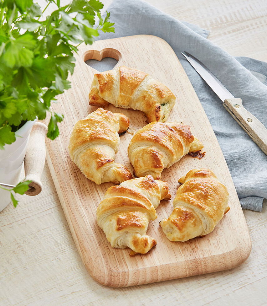 Schinkenkipferl Blätterteig