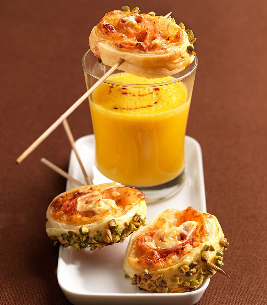 Kürbiscremesuppe und Schneckenspieße Rezept Tante Fanny