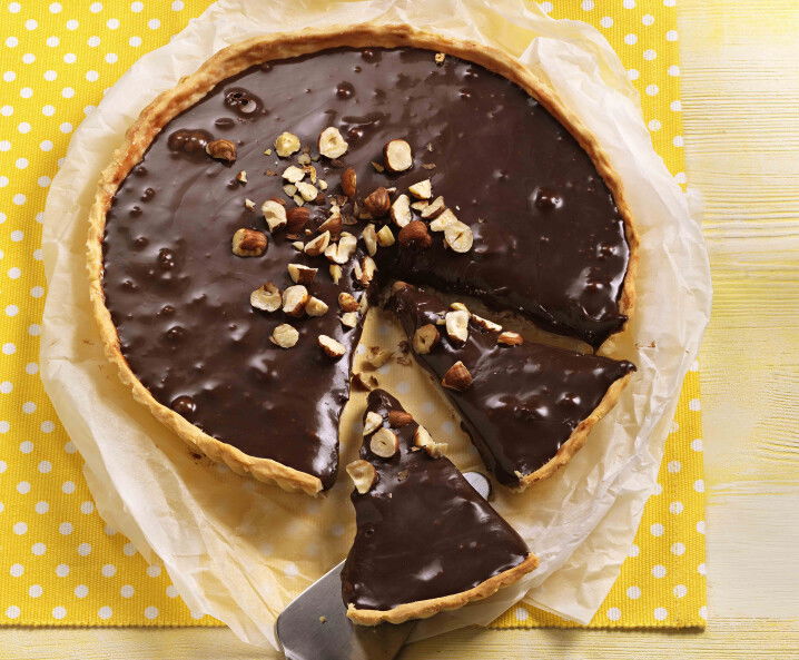 Schokolade-Haselnuss Tarte Rezept - Tante Fanny