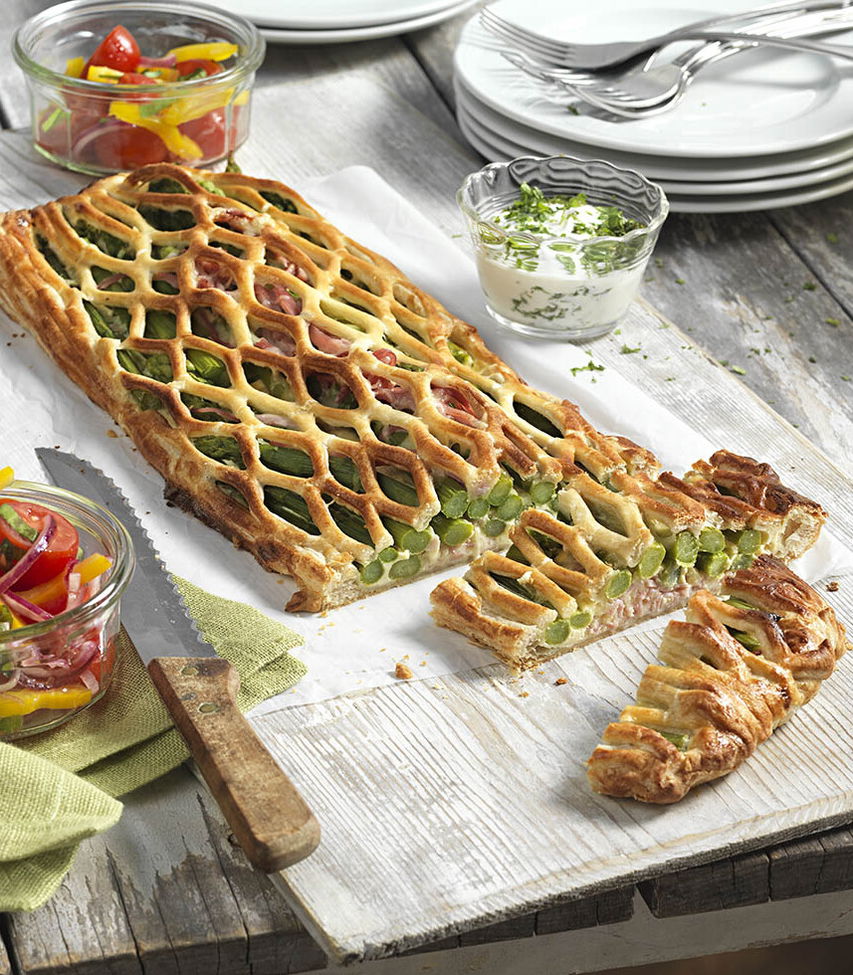 Spargelstrudel Blätterteig Tante Fanny