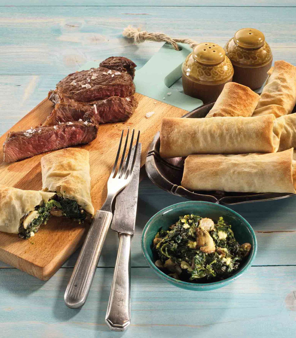 Spinat-Pilz-Taschen - Tante Fanny