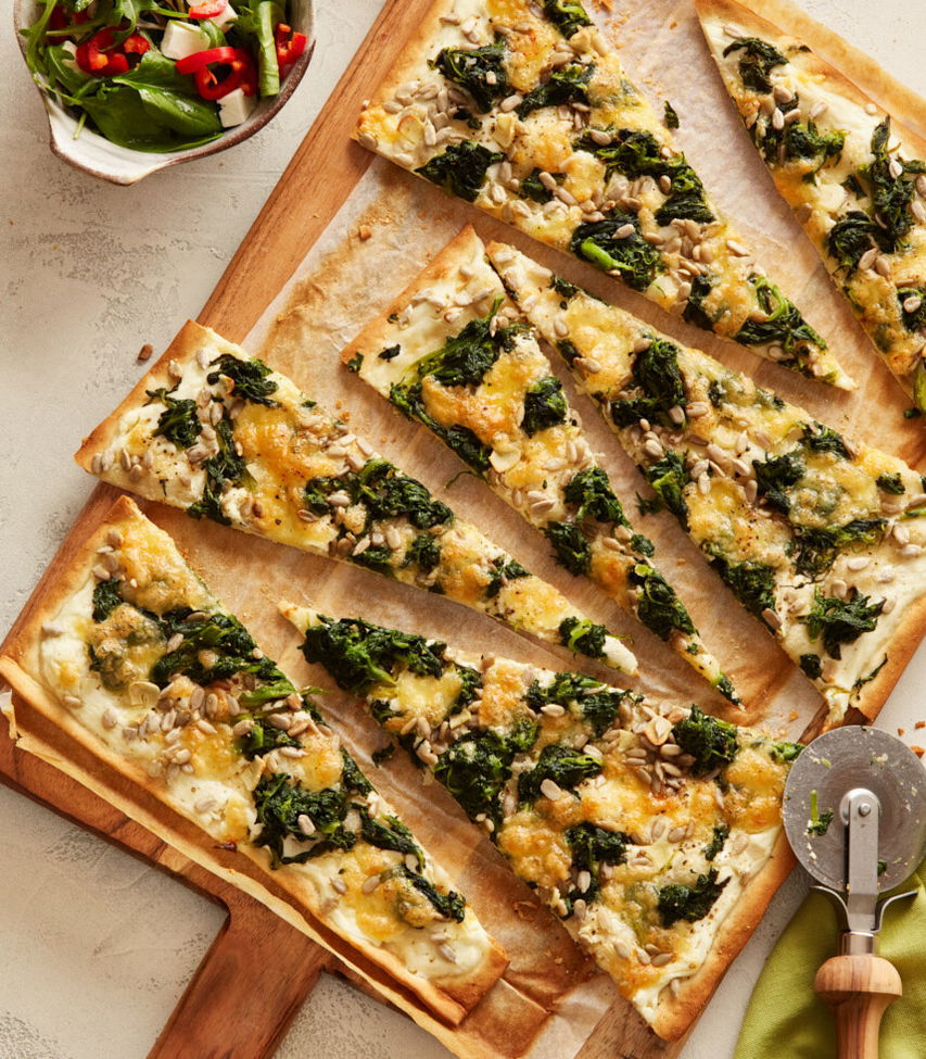 Flammkuchen Spinat