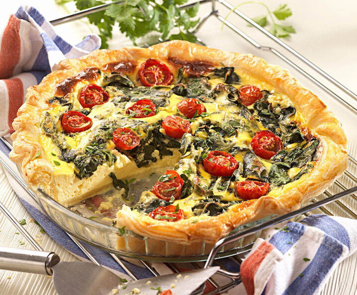 Spinattarte mit Blätterteig Tante Fanny