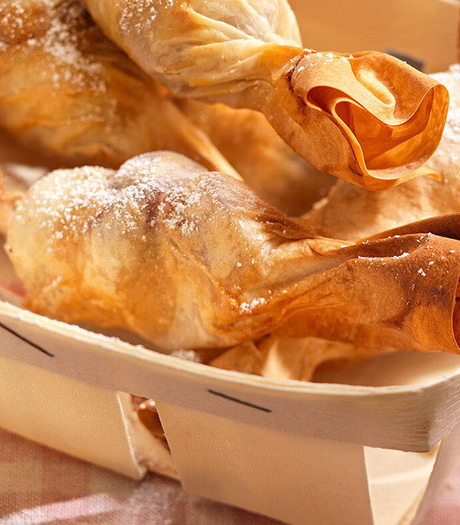 Strudelbonbons mit Weintrauben Tante Fanny