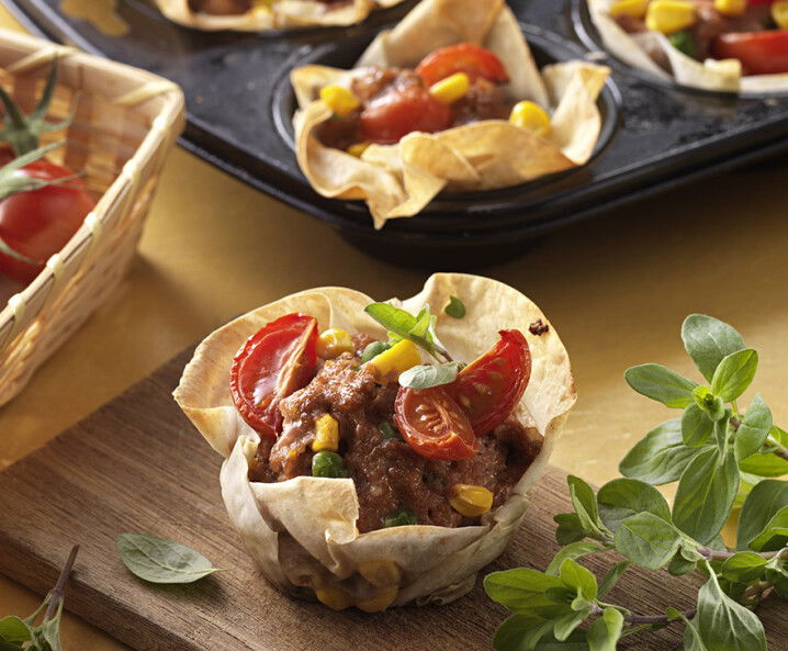 Strudelteigkörbchen mit Faschiertem Tante Fanny