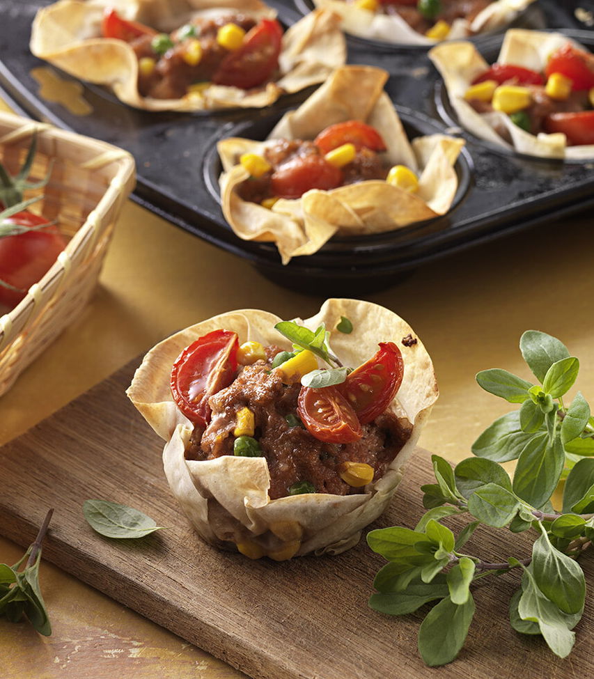 Strudelteigkörbchen mit Faschiertem Tante Fanny