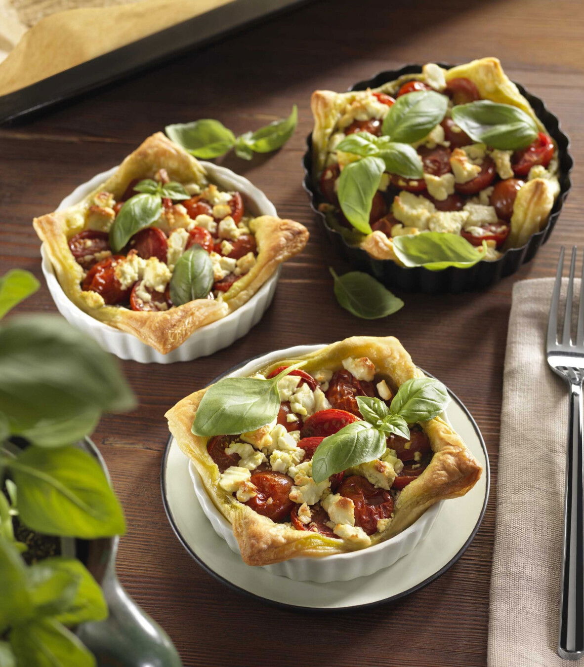 Tomaten Tartelettes mit Feta