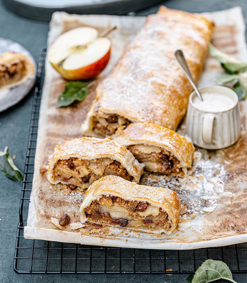 Wiener Blätterteig Apfelstrudel