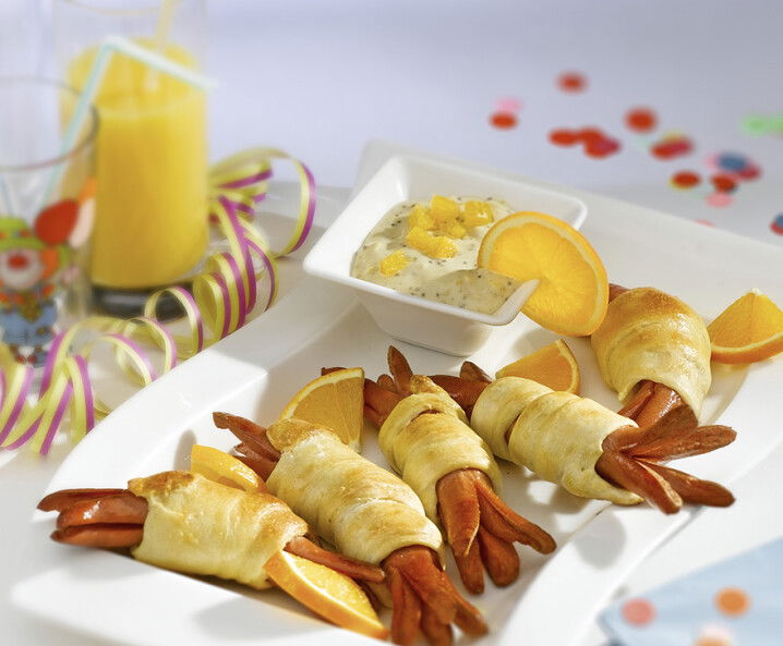 Würstel im Pizzateig Tante Fanny