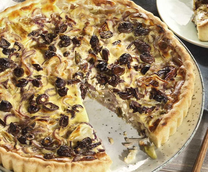 Zwiebel-Olivenkuchen Tante Fanny