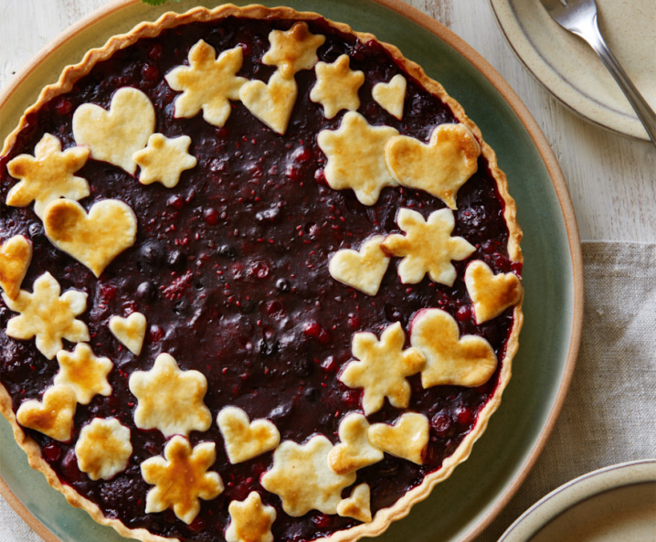 Gedeckte Beerentarte