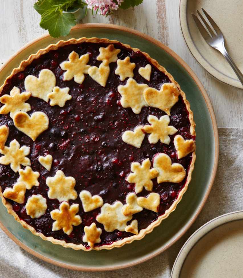 Gedeckte Beerentarte
