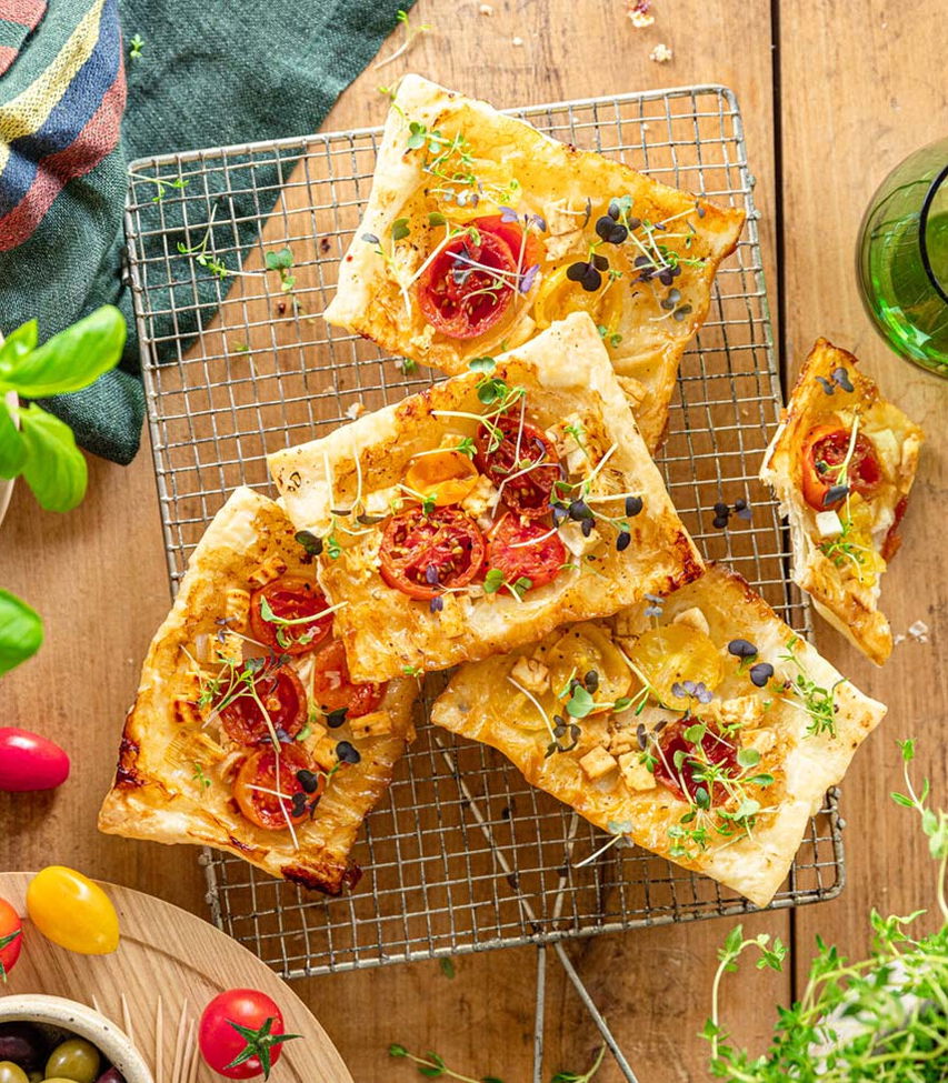 Upside Down Blätterteigecken