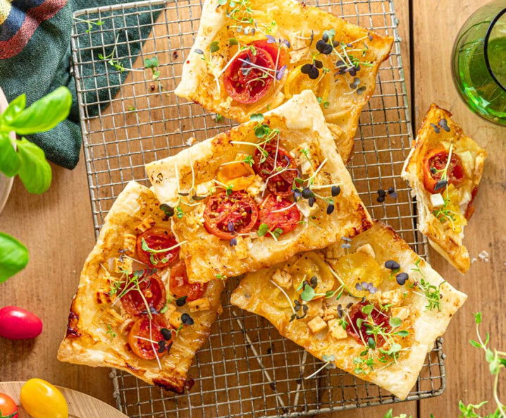 Upside Down Blätterteigecken