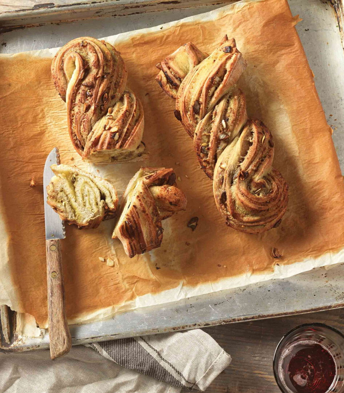 Pizza-Striezel mit Kürbiskernen - Tante Fanny