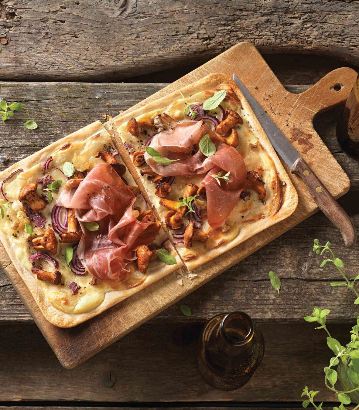 Flammkuchen mit Maroni & Pfifferlingen - Tante Fanny