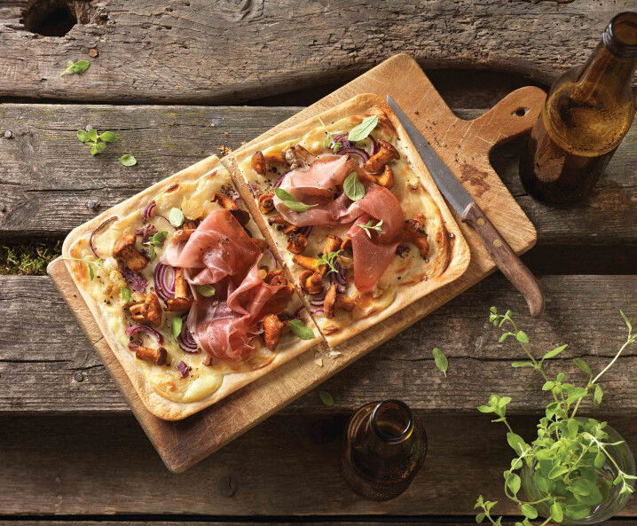 Flammkuchen mit Maroni & Pfifferlingen - Tante Fanny