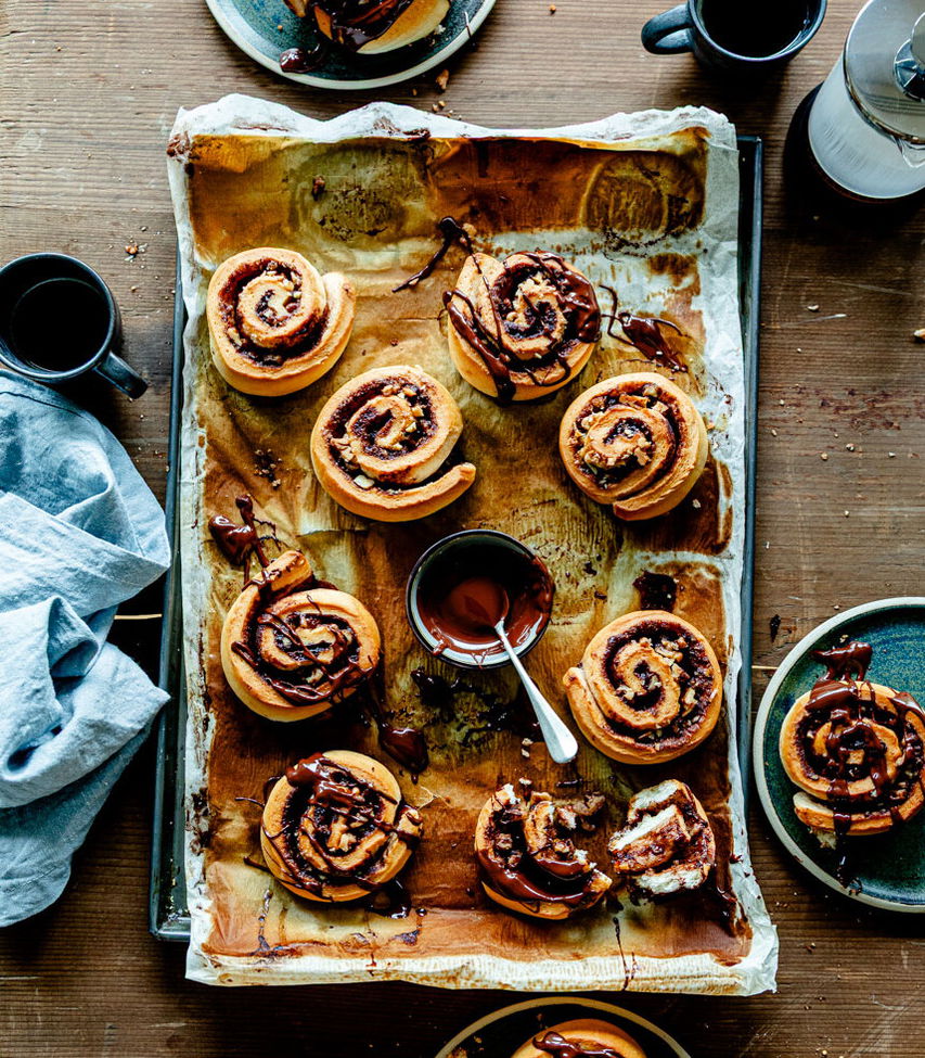 Schoko-Nuss Schnecken