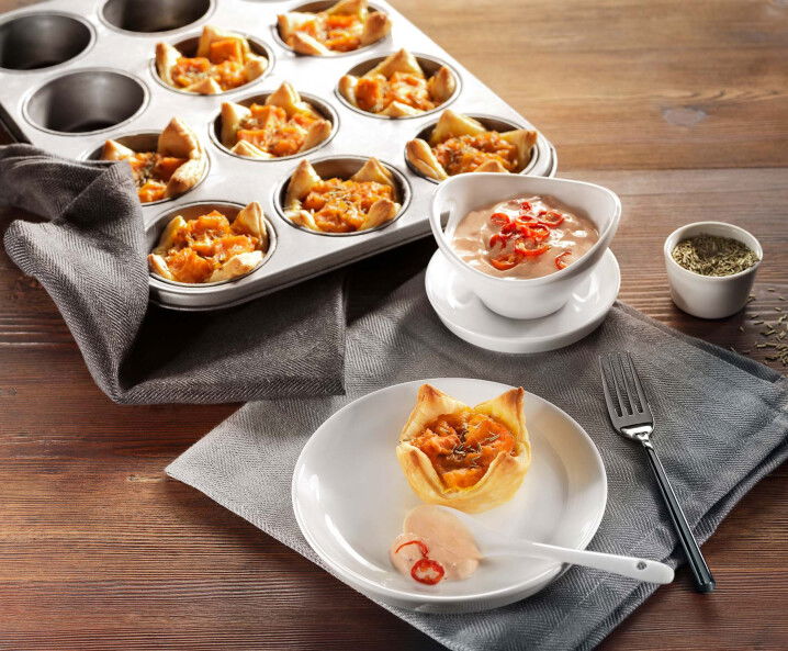 Blätterteig-Häppchen mit Süßkartoffel - Tante Fanny