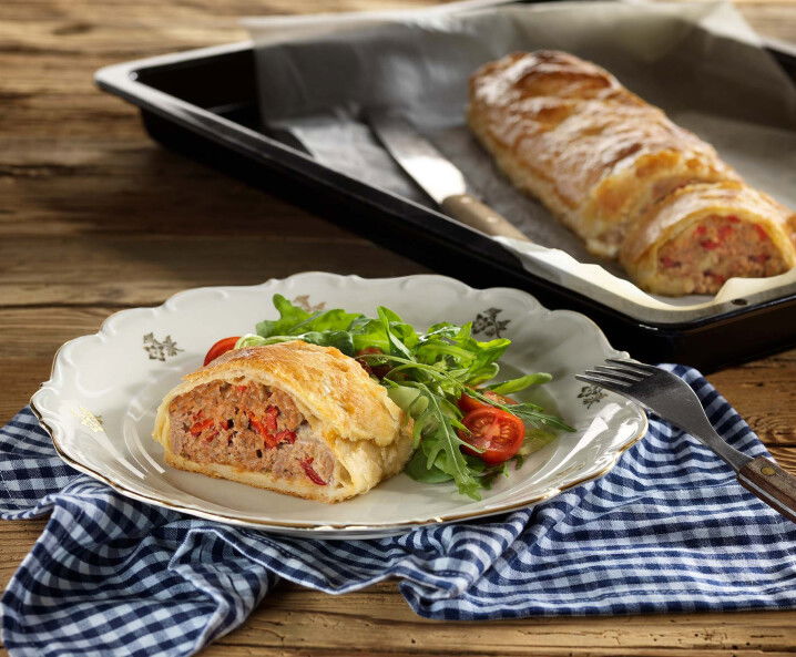Fleisch-Käse-Strudel
