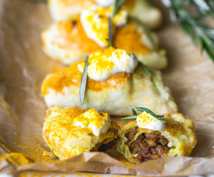 Curry-Fleisch Täschchen Tante Fanny