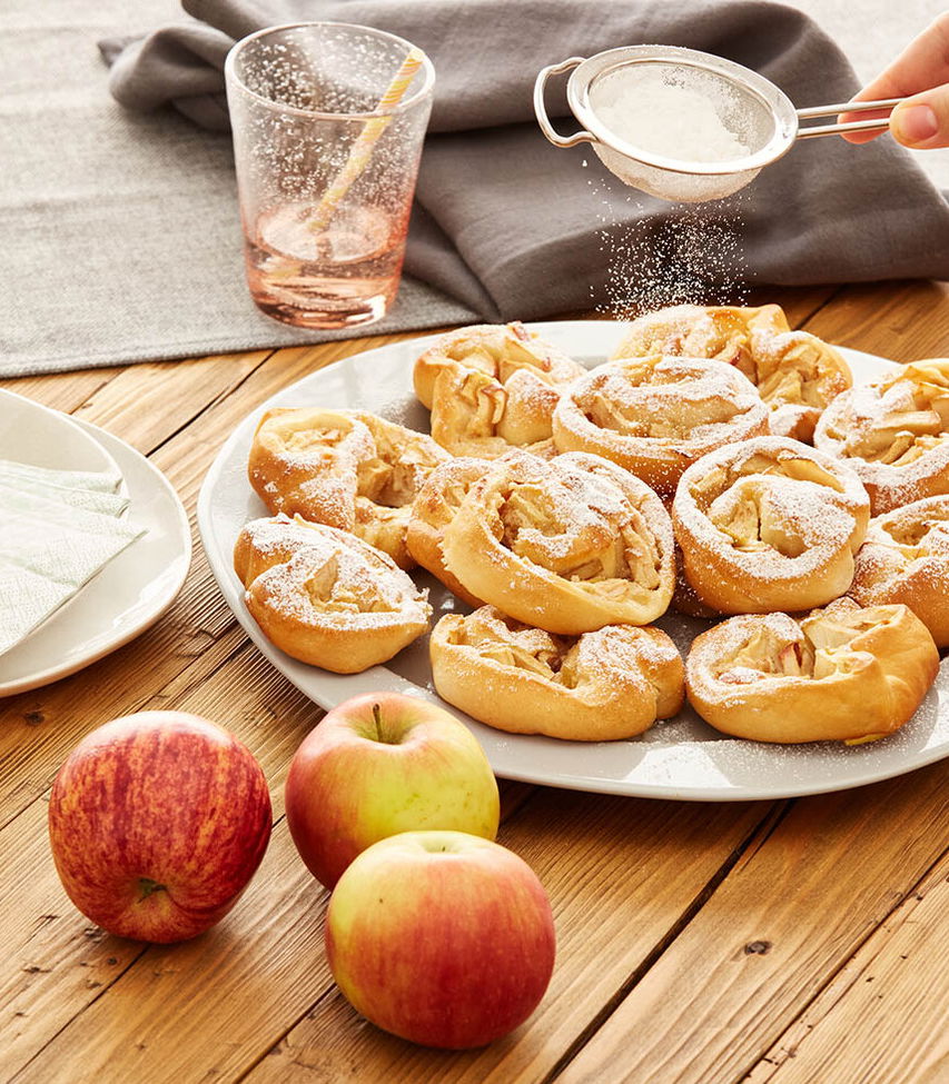 Apfelschnecken aus Hefeteig - Rezept
