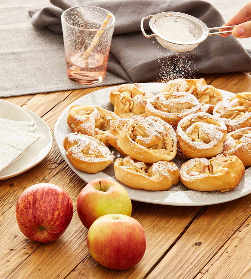 Apfelschnecken aus Hefeteig - Rezept