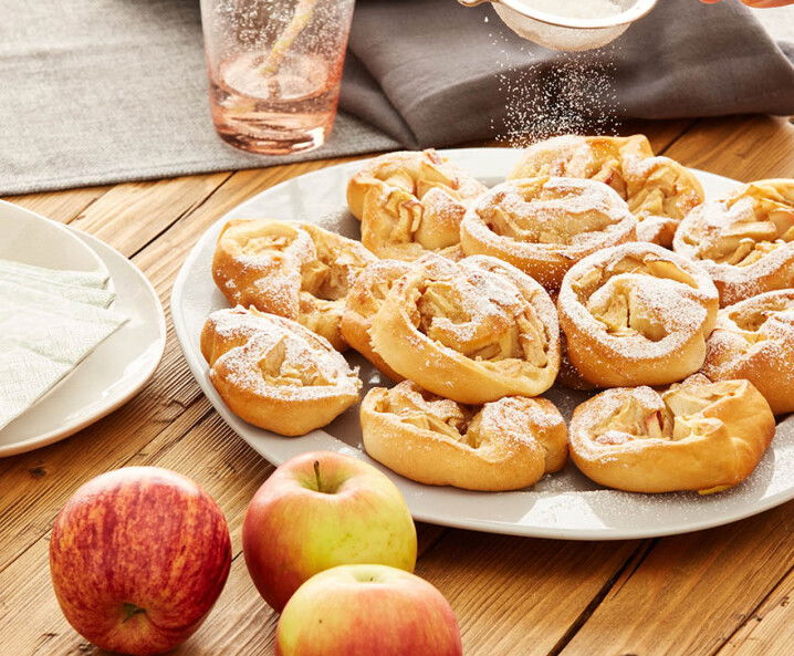 Apfelschnecken aus Hefeteig - Rezept