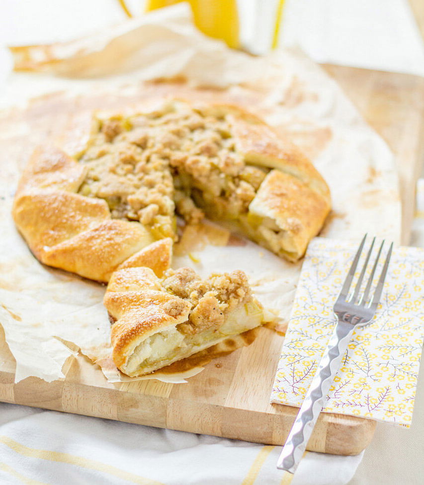 Birnen und Streusel Galette Tante Fanny
