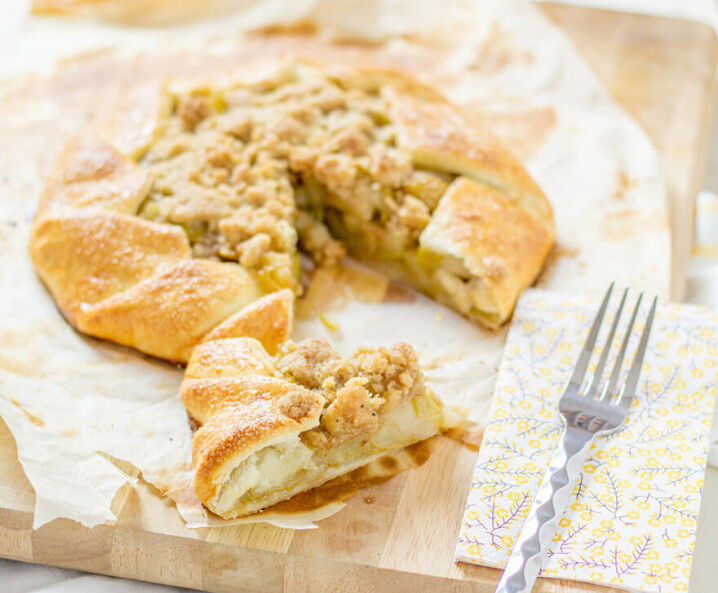 Birnen und Streusel Galette Tante Fanny