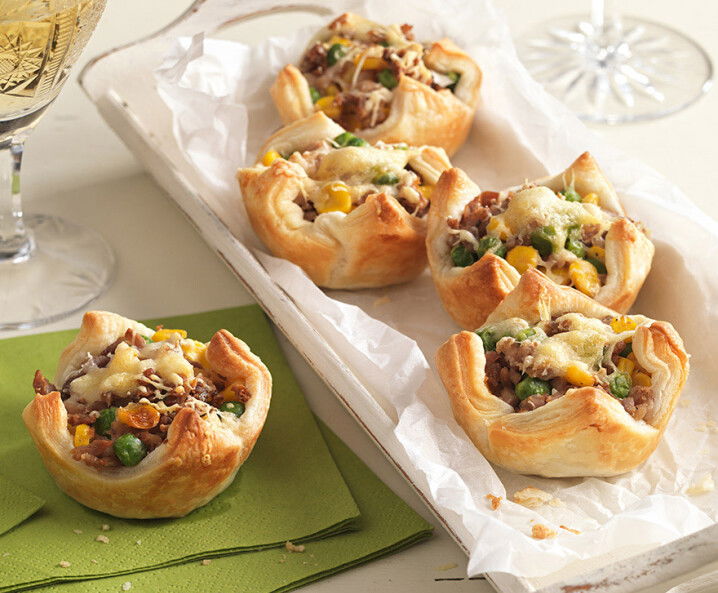 Blätterteigmuffins mit Schweinsbraten Tante Fanny