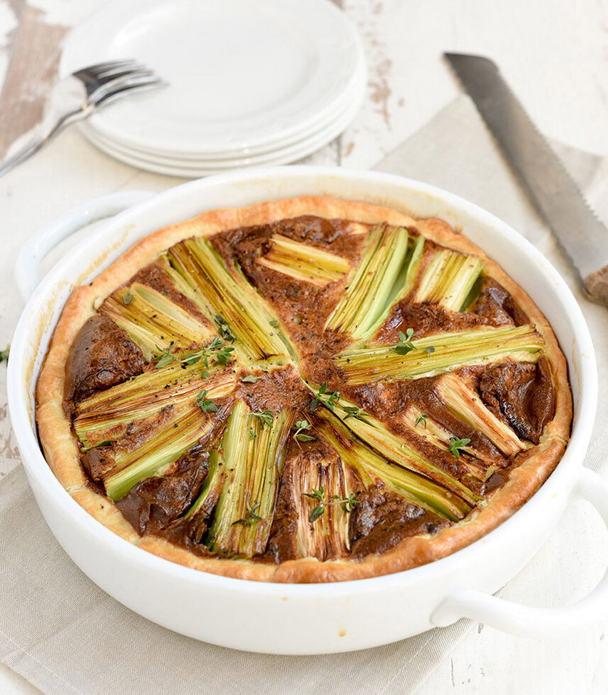 Lauchquiche mit Schimmelkäse - Tante Fanny